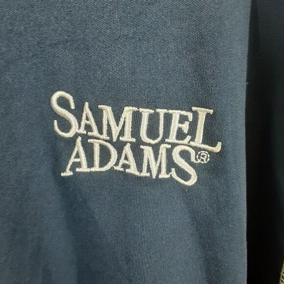 Samuel Adams Adult Mens Large Blue Long Sleeve Polyester Shirt - Picture 1 of 6